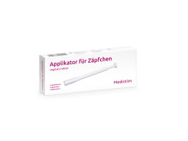 Applicator for suppositories  - applikator zaepfchen packung