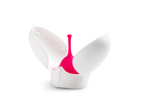 Tulipa ® Menstruationstasse  - tulipa tasse+box halbgeoeffnet 2